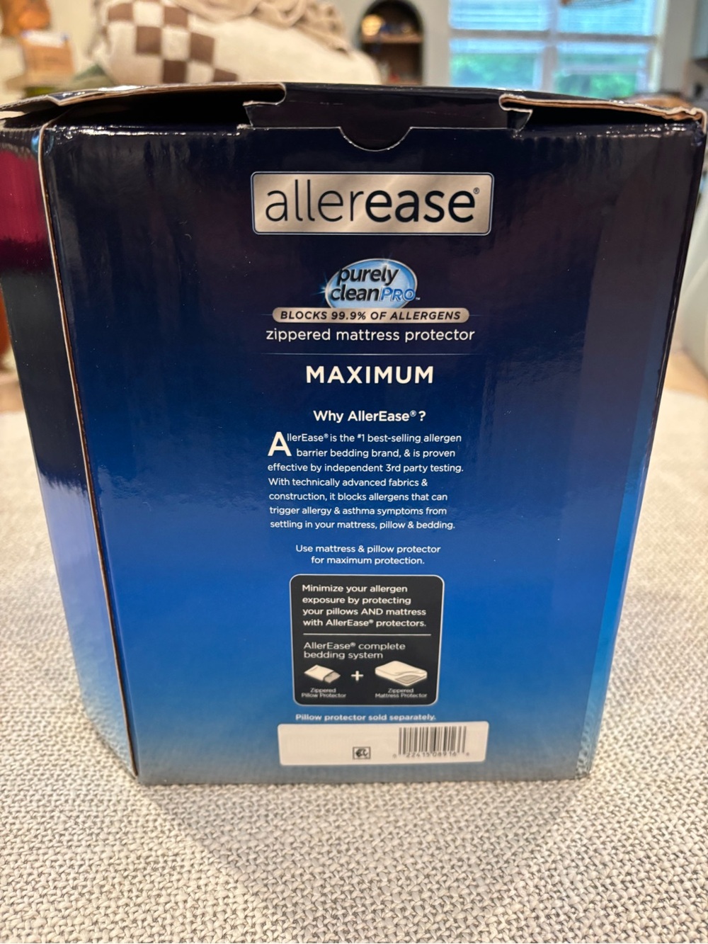 Unopened King Size Allerease Maximum Zippered Mattress Protector - Picture 4 of 7